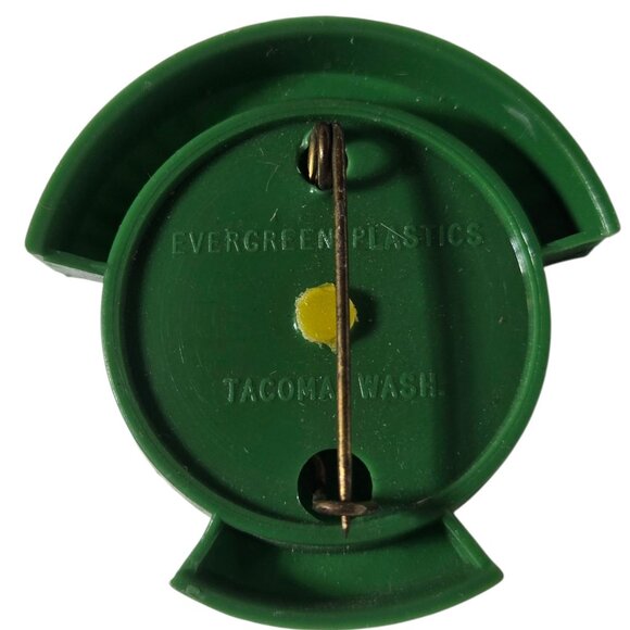 Vintage 1959 Daffodil Festival Pin Puyallup Washington Brooch Yellow Green - Picture 15 of 16